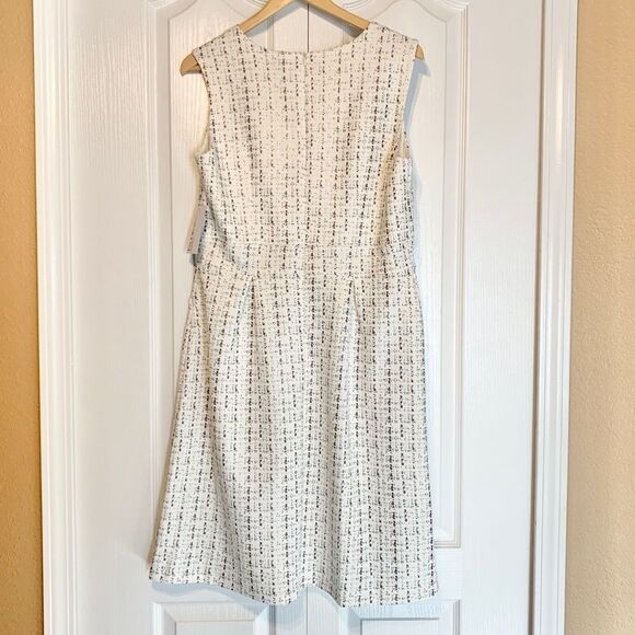 Enfocus Studio Sleeveless Metallic Classic Fit and Flare A-Line Dress Size 14 - Picture 8 of 12